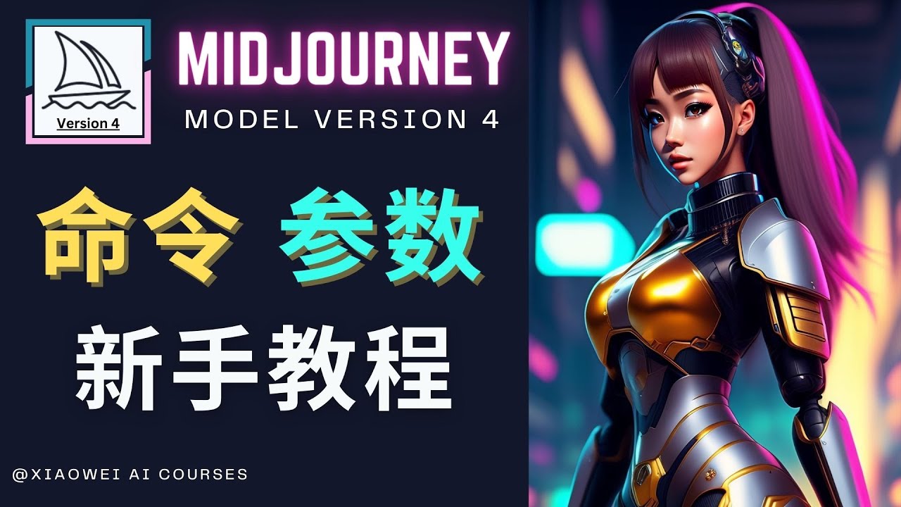 (4873期)Midjourney新手入门教程,轻松创作顶级图像,命令参数-新手教程