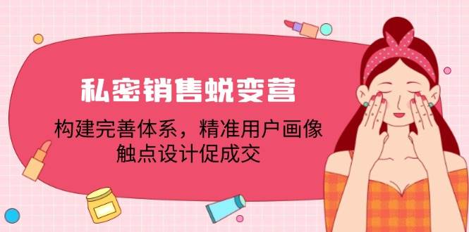 (12436期)私密销售蜕变营:构建完善体系,精准用户画像,触点设计促成交