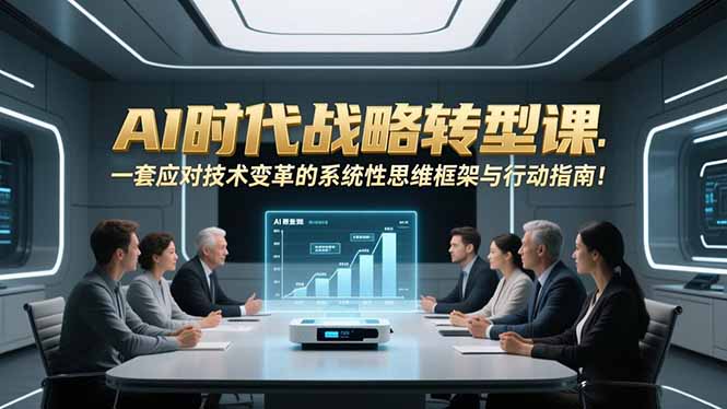 (16990期)AI时代战略转型课:一套应对技术变革的系统性思维框架与行动指南!