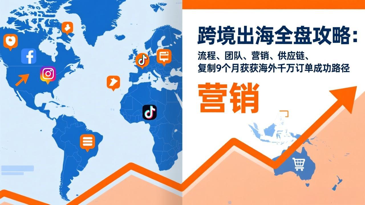 (17099期)跨境出海全盘攻略:流程,团队,营销,供应链,复制9个月斩获海外千万订单成功路径