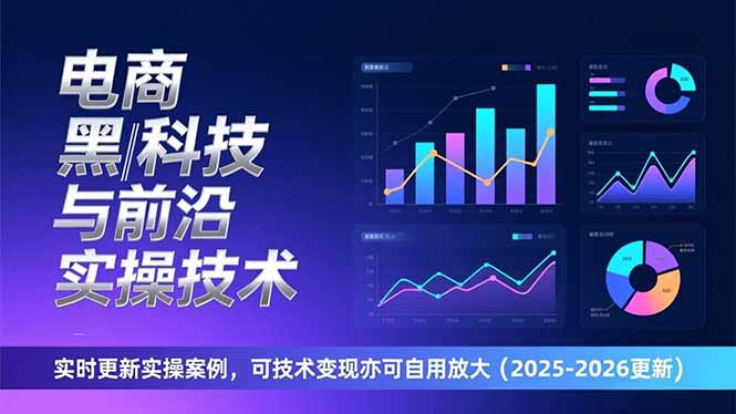 （17179期）电商黑科技与前沿实操技术：实时更新实操案例，可技术变现亦可自用放大（2026更新）
