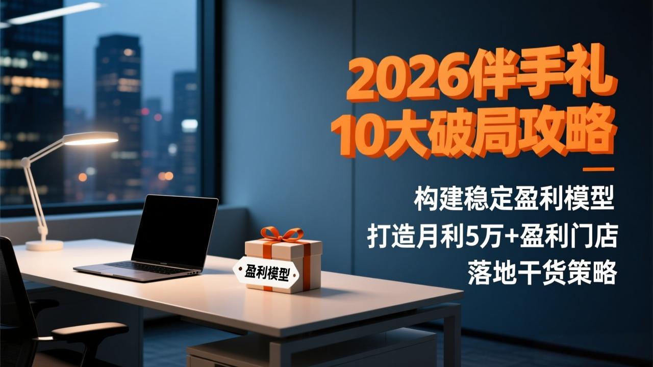 (17191期)2026伴手礼10大破局攻略:构建稳定盈利模型,打造月利5万+盈利门店,落地干货策略