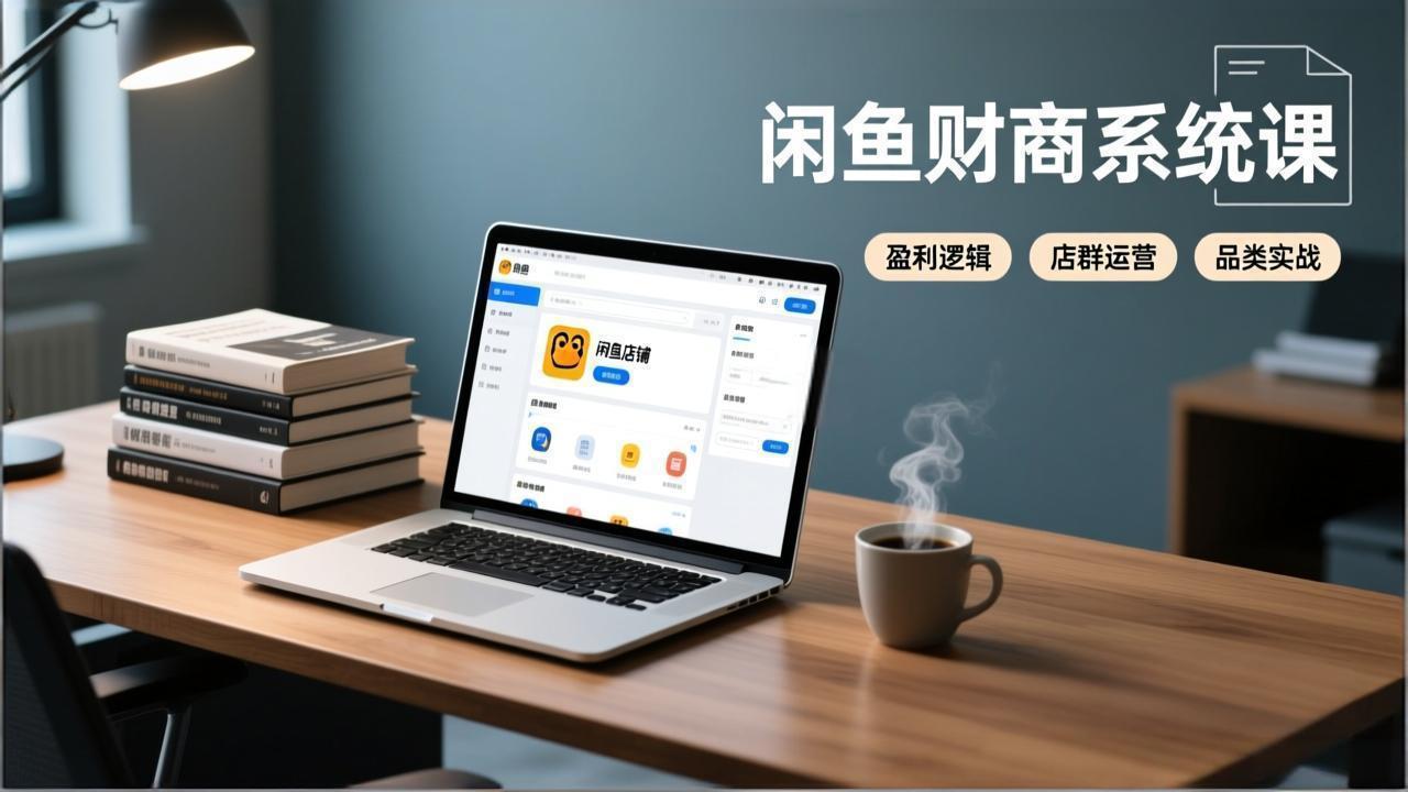 （17193期）闲鱼财商系统课：从盈利逻辑、店群运营到品类实战，实现稳定月入过万