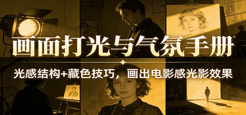 画面打光与气氛手册:光感结构+藏色技巧,画出电影感光影效果