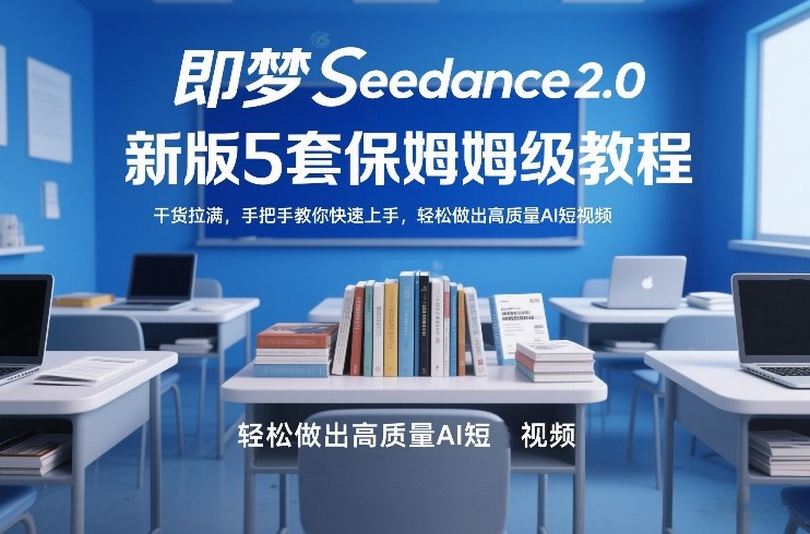 即梦Seedance2.0新版5套保姆级教程，干货拉满，手把手教你快速上手，轻松做出高质量AI短视频