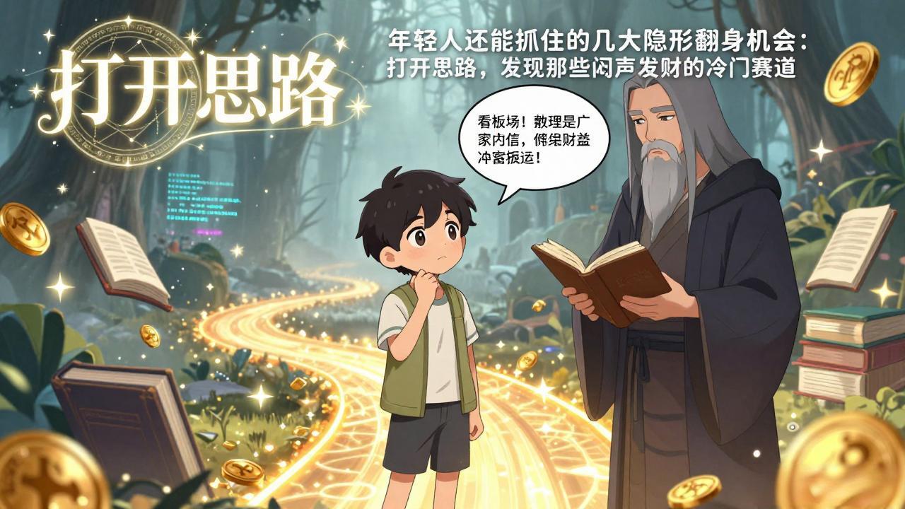 （17471期）付费文1+2：年轻人还能抓住的几大隐形翻身机会：打开思路，发现那些闷声发财的冷门赛道