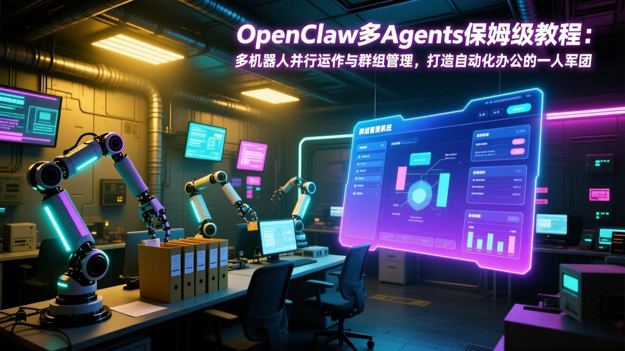 （17563期）OpenClaw多Agents保姆级教程：多机器人并行运作与群组管理，打造自动化办公的一人军团