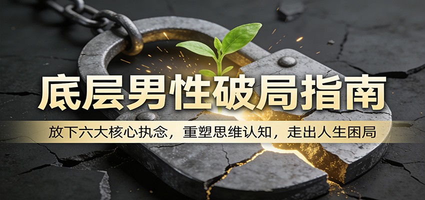 底层男性破局指南：放下六大核心执念，重塑思维认知，走出人生困局
