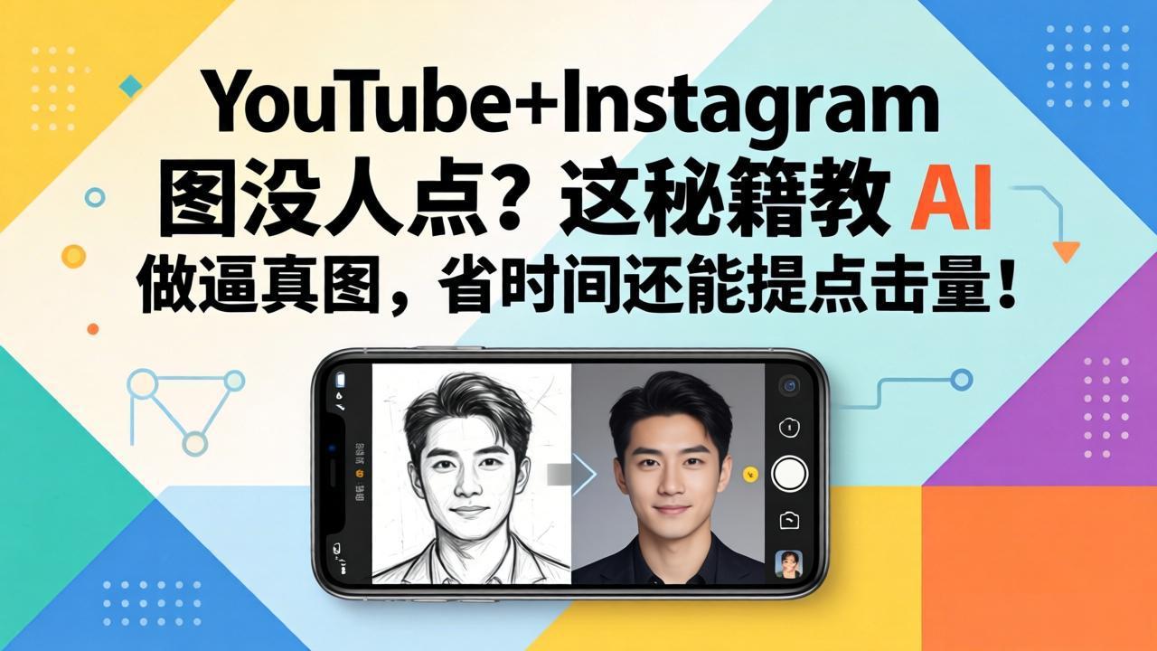 （17911期）YouTube+Instagram 图没人点？这秘籍教 AI 做逼真图，省时间还能提点击量