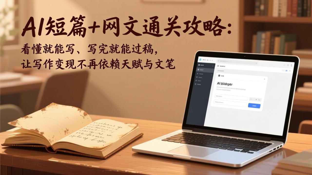（18064期）AI短篇+网文通关攻略-更新4月：看懂就能写、写完就能过稿，让写作变现不再依赖天赋与文笔