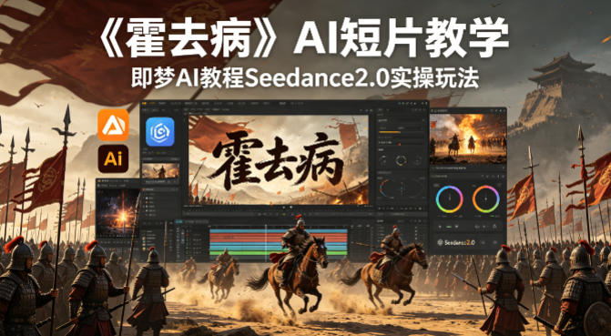 《霍去病》AI短片教学，即梦AI教程Seedance2.0实操玩法